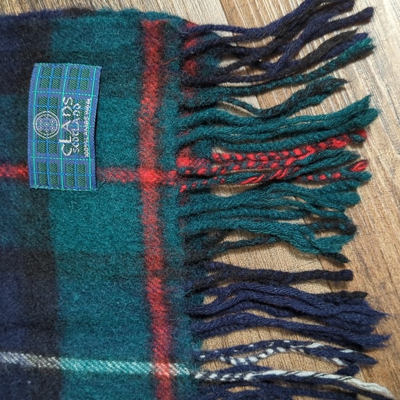 Clans Scotland Lambs Wool Tartan Plaid Unisex Scarf 56” x 12” - Picture 4 of 7